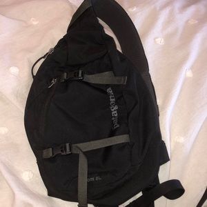 Black Patagonia Atom Sling bag